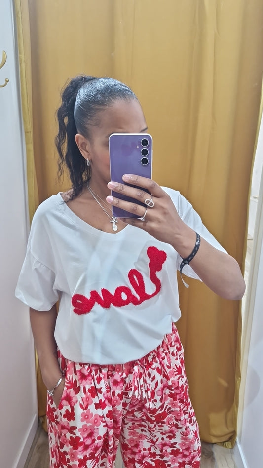 TEE-SHIRT LOVE GRANDE TAILLE